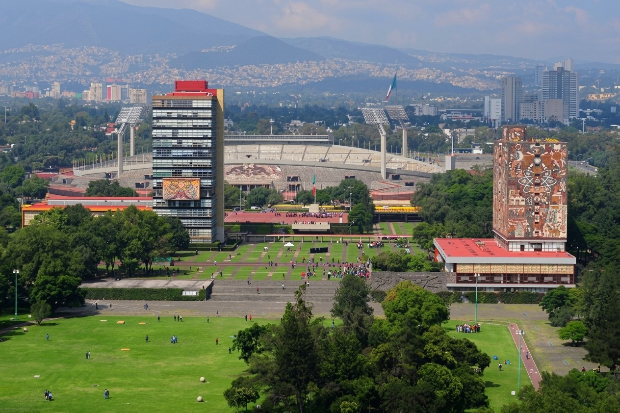 Mural y explanada de Ciudad Universitaria